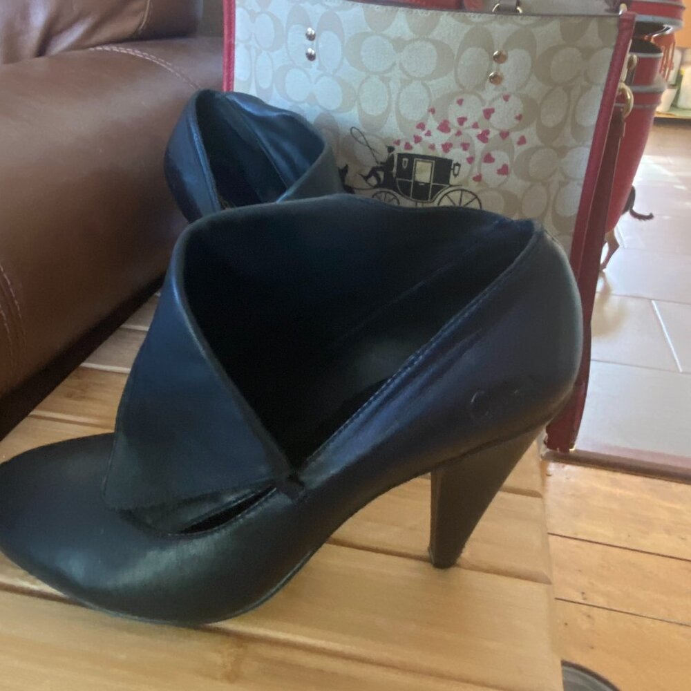 Coach Black Leather booties